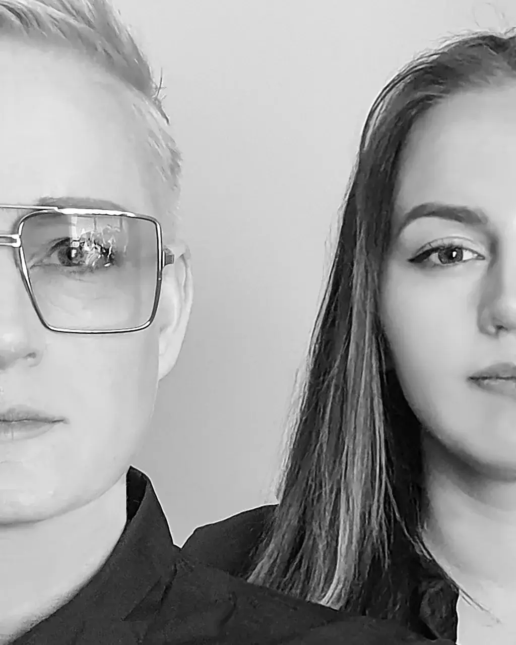 Grundaren av Underdog Design tillsammans med konstnären Jelina – vars blyertsteckningar ligger till grund för en av våra uppskattade posterserier.