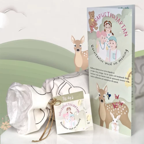 Folder med berättelse – följer med varje pedagogisk barntavla från Hållbarhetshjärtan