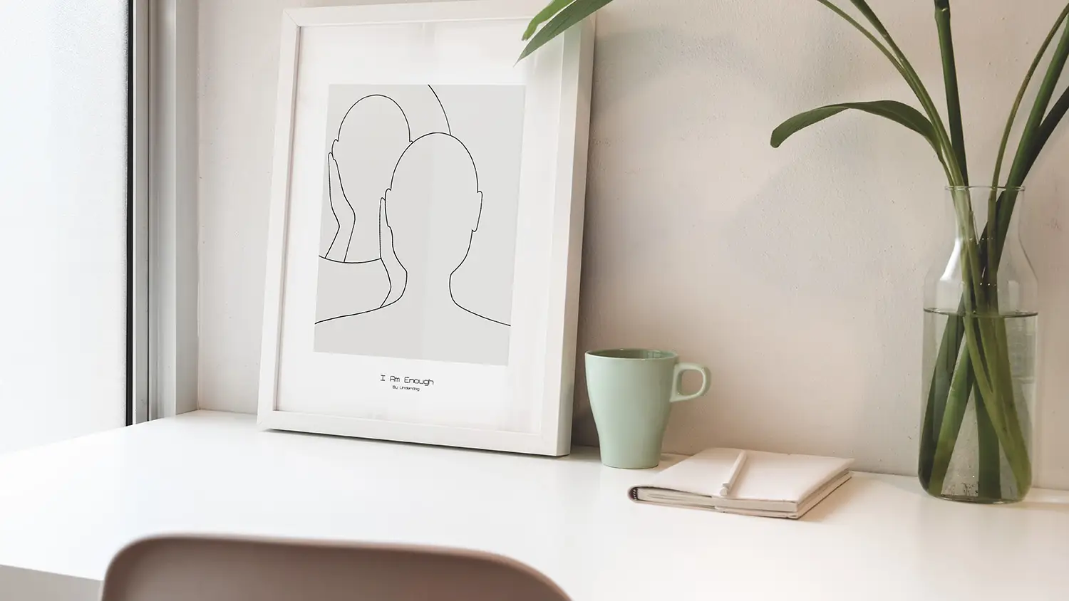 Poster, illustrationer, tavlor med en mening